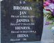 Bromka Jan Janina Henryk Irena - nagrobek